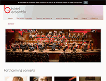 Tablet Screenshot of bristolensemble.com